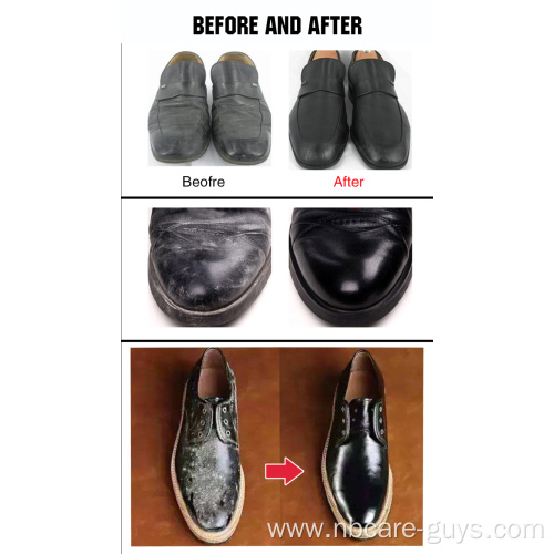 shoe care kit leather restoration cream black natural